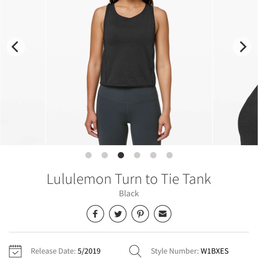 Lululemon Turn to Tie Tank